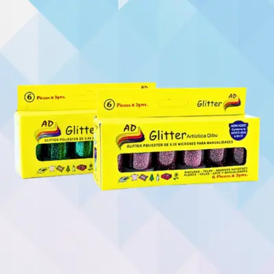 (x6) Glitter poliester 3 GR