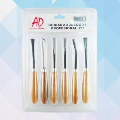 Set gubias profesionales x6