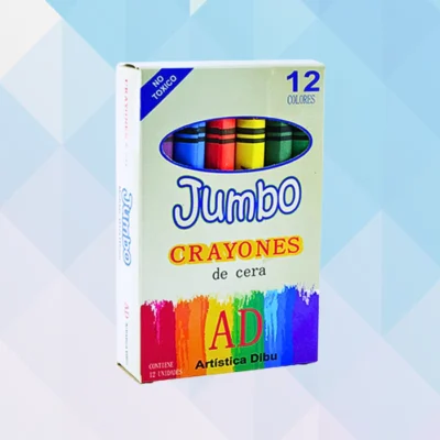 Crayones x12 colores JUMBO