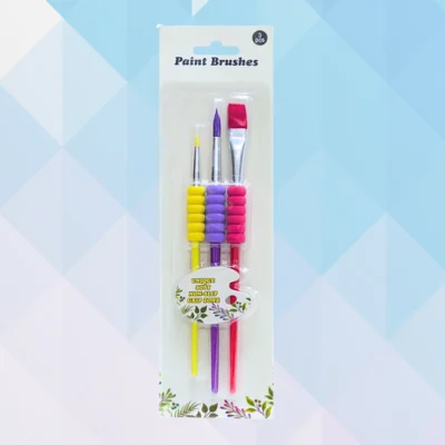 Set pinceles ergonomicos x3